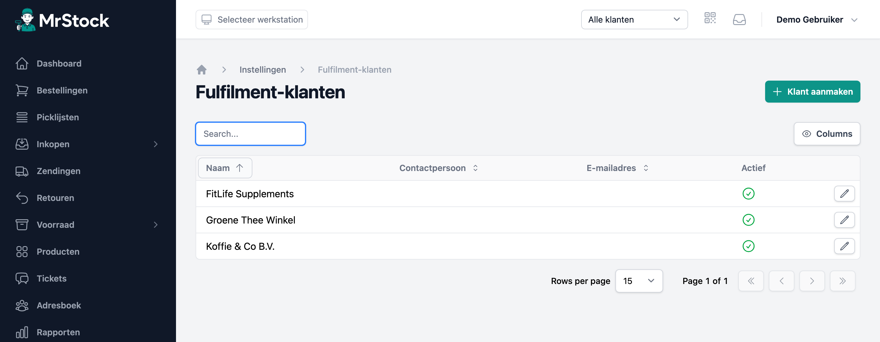Meerdere klanten